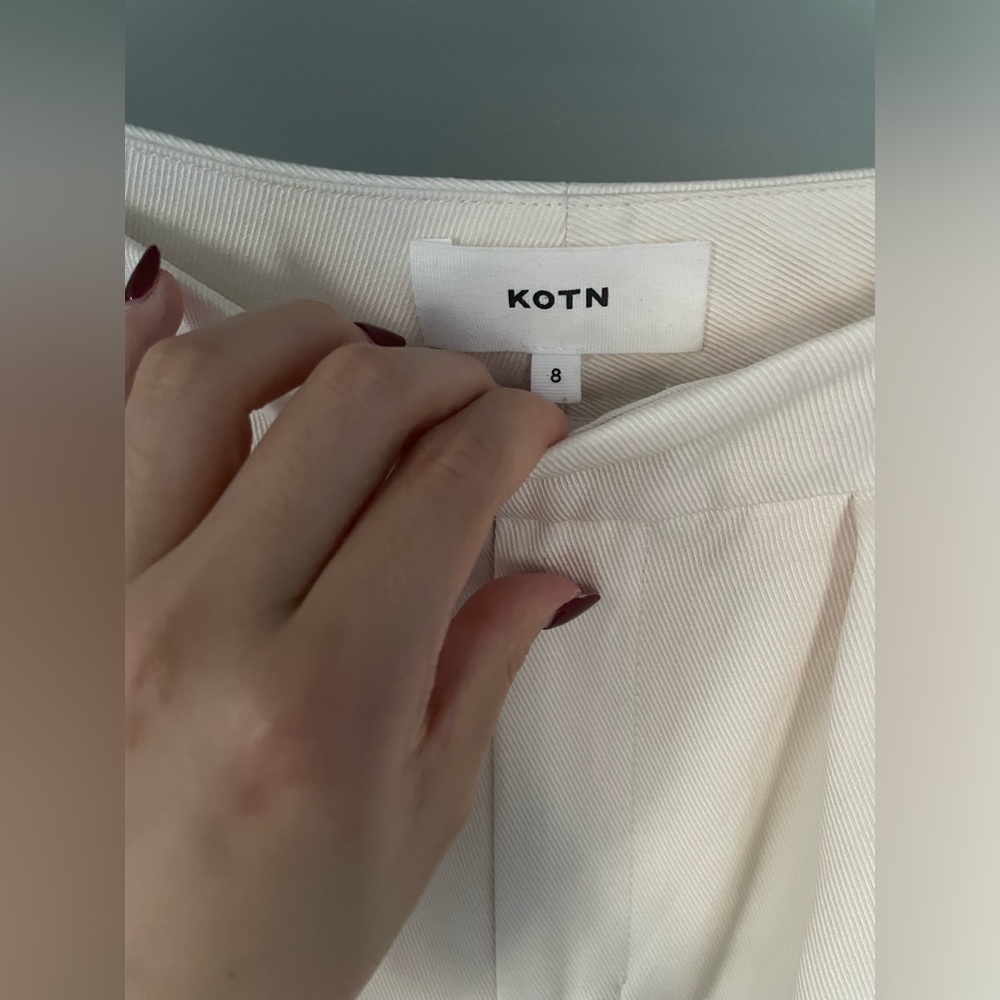 Plaza Trousers in Alabaster - Size 8 / 29